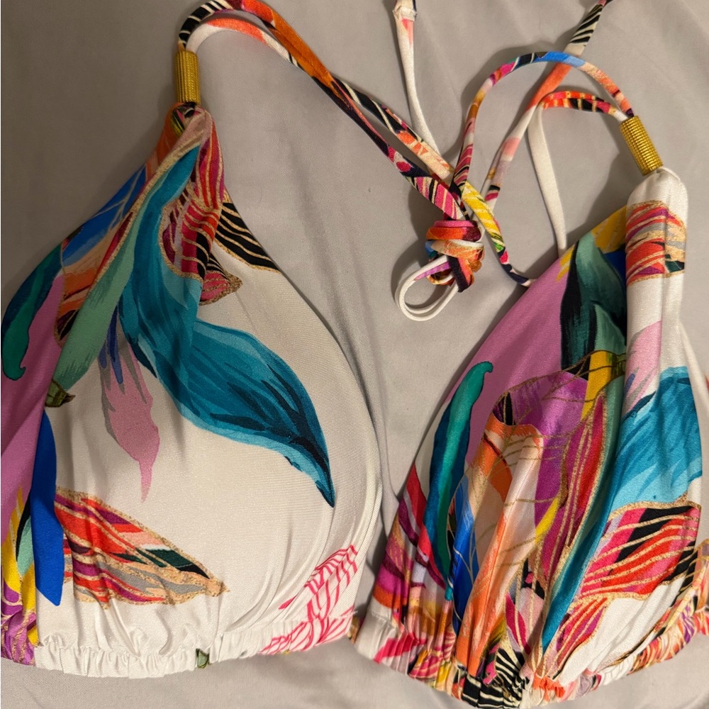 La Blanca Multicolor Tropical Bikini Top